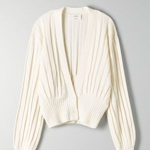 SOLD!Aritzia Wildfred Thais Plunge front cardigan